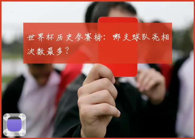 世界杯历史参赛榜：哪支球队亮相次数最多？